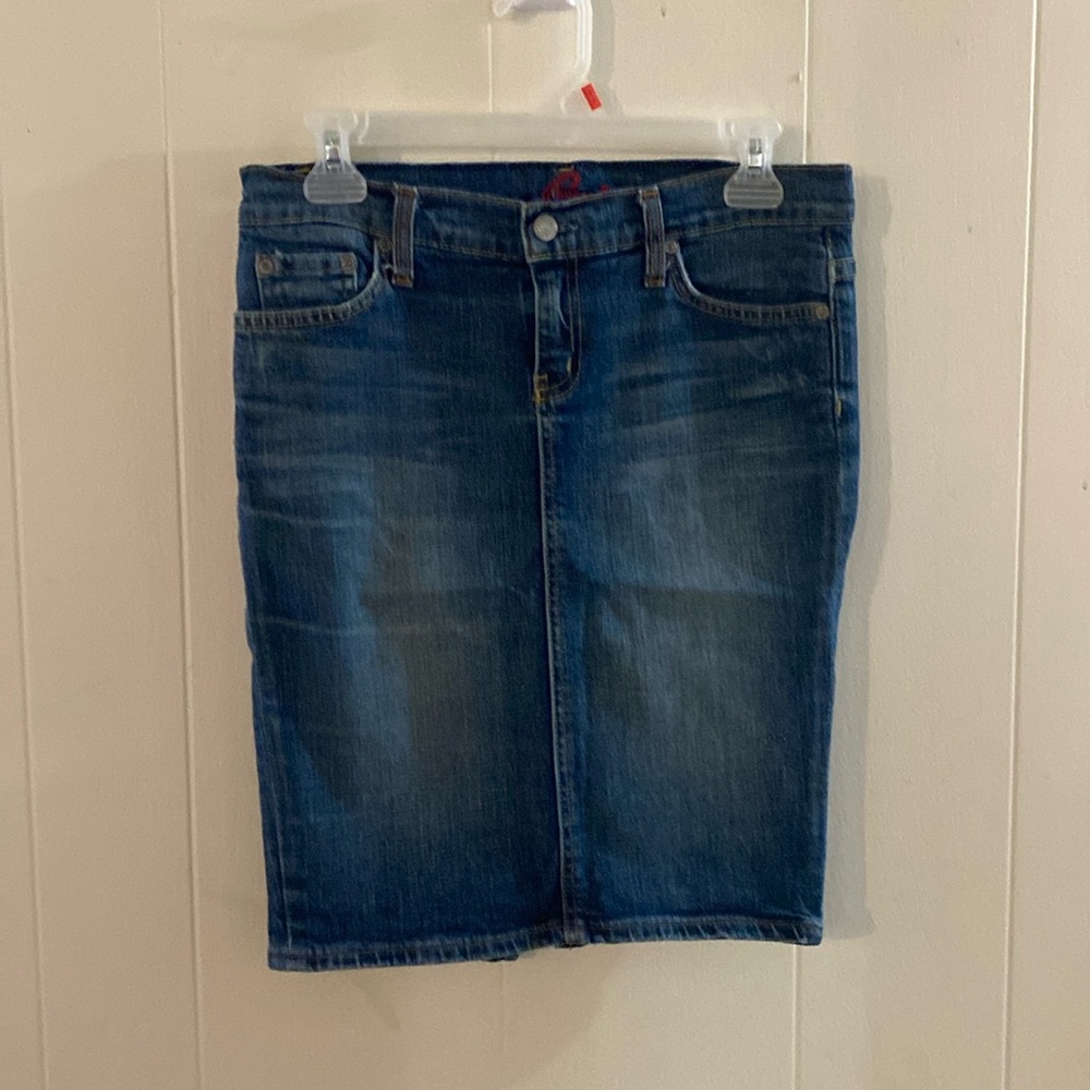 Vintage Blue Cult denim skirt!!